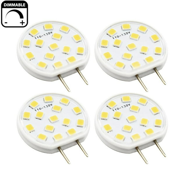LXcom G8 LED Bulb Dimmable 5W Light Bulbs 40W Halogen Bulb Replacement Warm White 3000K T4 JCD Type G8 Bi-Pin Base for Kitchen Under Cabinet Counter Lighting 4 Pack AC110V 